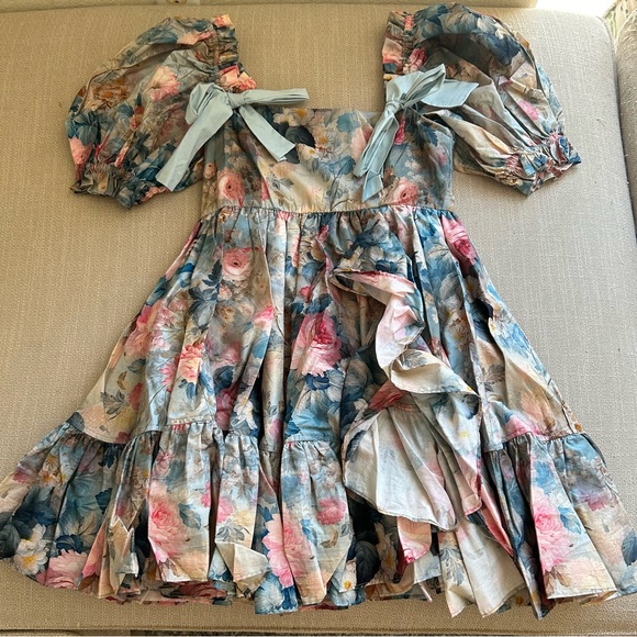 Selkie x FP The Chateau Paper Buttercream Mini Cotton Dress - Picture 5 of 10